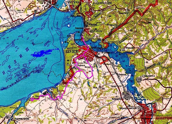 Карта глубин обского водохранилища для рыбаков