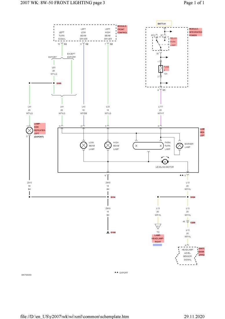 Не работает левый поворотник - Технический форум WK (WH) - JEEP4X4CLUB