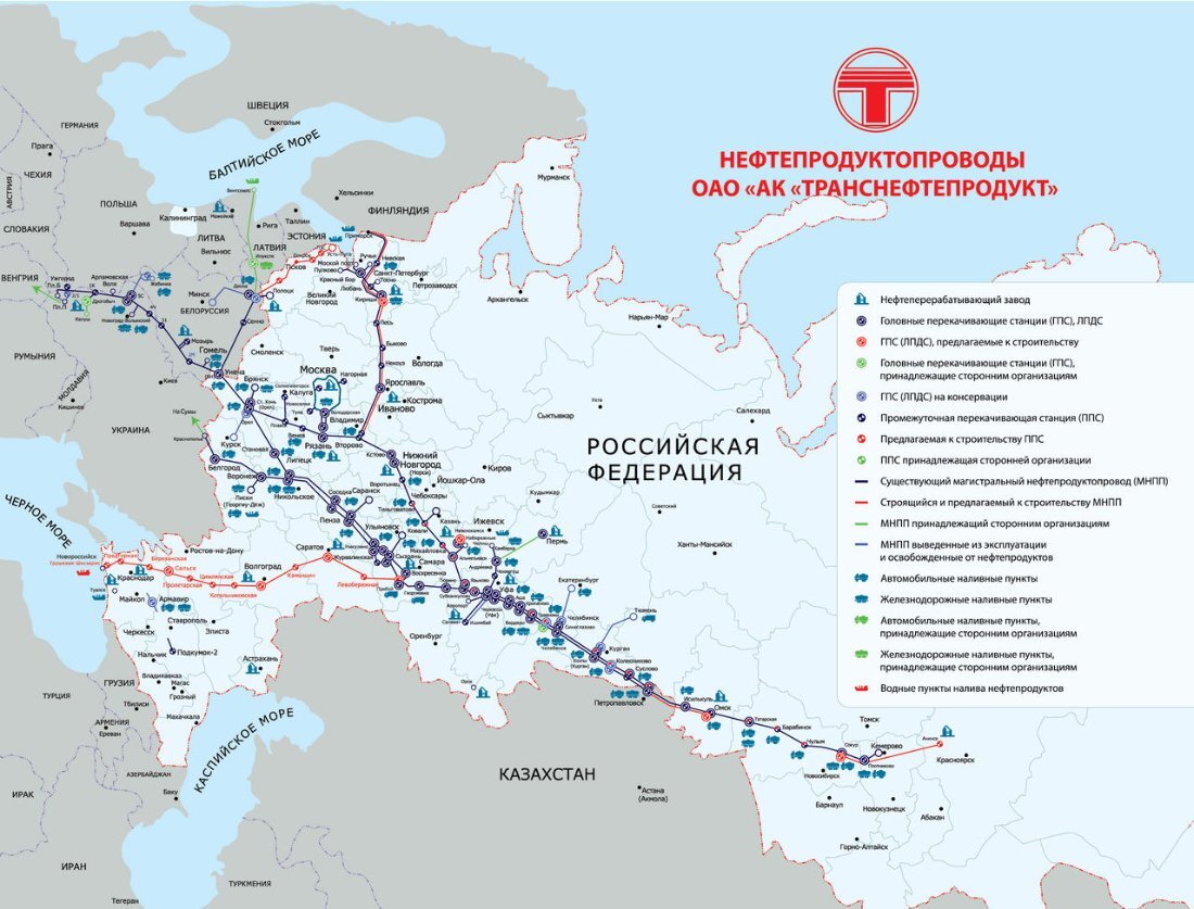 Схема транснефть верхняя волга