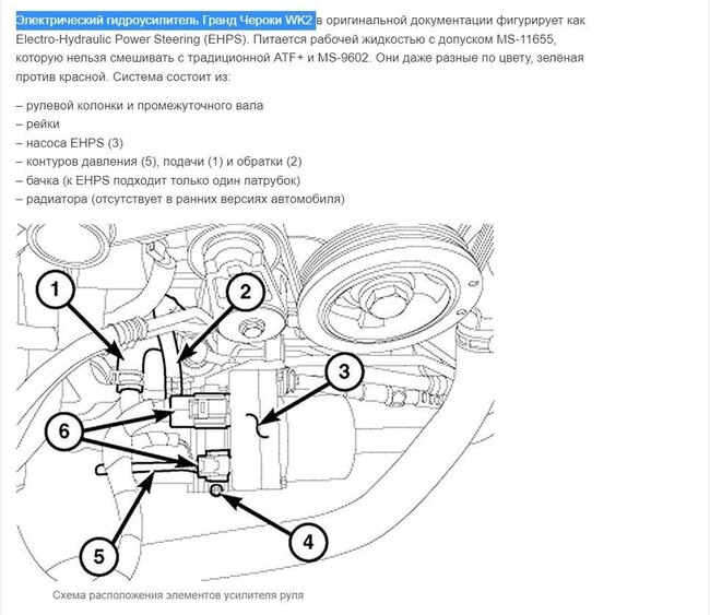 Электрический гидроусилитель Гранд Чероки WK2.JPG
